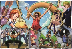 Puzzel Anime-collectie: One Piece 500 stukjes