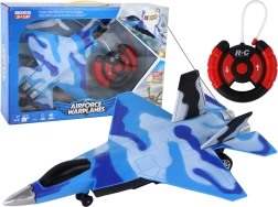 Op afstand bestuurbare jager met geluid- en lichteffecten