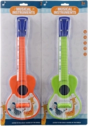 Kinder plastic gitaar met dieren 40 cm