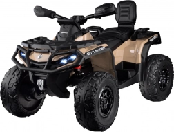 Elektrische kinderquad CAN-AM OUTLANDER 4x4 met LED‑paneel 24V – Beige