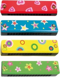 Kleurige harmonica