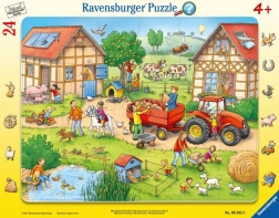 Kinderpuzzel in frame 24 stukjes Mijn kleine boerderij Ravensburger