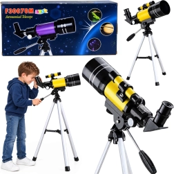Astronomische kindertelescoop met statief, 70 mm en vergroting tot 150×