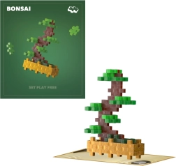 Plus-Plus bloemen groene bonsai bouwset