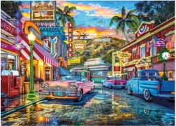Puzzle HOLLYWOOD – retro straat, 3000 stukjes