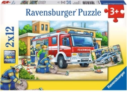 Puzzle RAVENSBURGER politie en brandweer 2×12 stukjes