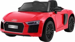 Elektrische kinderauto Audi R8 Spyder rood met lak en afstandsbediening