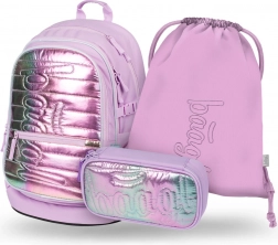 Baagl Set 3: Rugzak, Etui en Zak Lavender