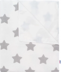 Waterdichte flanellen onderlegger NEW BABY sterretjes