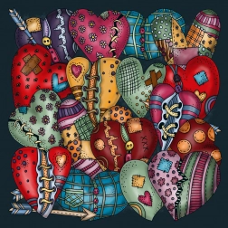 Vierkante puzzel Palapeli Hart 251 stukjes