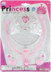 Prinsessenset – kroon, ketting, oorbellen en ring