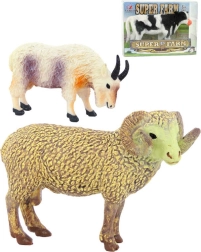 Realistische plastic figuur van een boerderijdier 8 cm - 1 stuk
