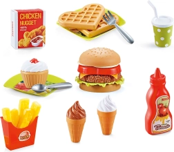 Kleurrijke voedselset voor kinderen