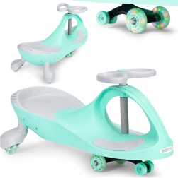 Wiggle-car loopwagen met LED-wielen groen ECOTOYS