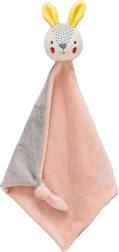 Petit Collage knuffeldoekje konijntje roze van biologisch katoen