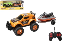 Terrein RC-auto met waterjetski op afstandsbediening