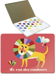 Acrylverf met metalen verpakking