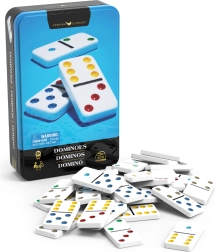 Spin Master-domino in een blikken doos
