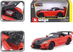 Bburago Dodge Viper SRT 10 ACR rood-zwarte automodel 1:24