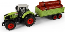 Tractor met aanhanger voor hout 45 cm