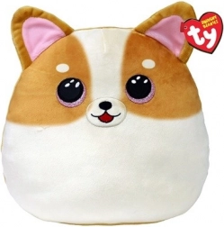 Pluchen knuffel TY Squishy hond 22 cm