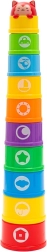 Stapeltoren met genummerde bekers en melodie BABY MIX, 10 stuks