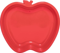 Rode kinderzandbak in de vorm van een appel
