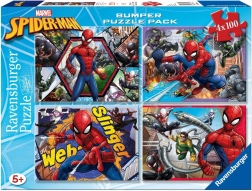 Puzzel 4×100 stukjes SPIDER-MAN Bumper Pack