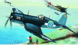 Plastic modelvliegtuig F4U-1 Corsair om te bouwen