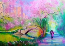 Puzzle Wandeling in het park 1000 stukjes ENJOY