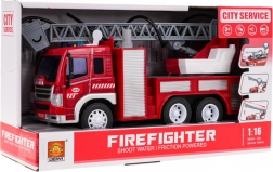 Brandweerwagen met licht, geluid en water 1:16