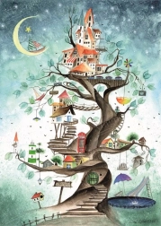 Puzzel sprookje over de boom 1000 stukjes magnolia