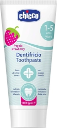 Chicco kindertandpasta met aardbeiensmaak en fluoride 50 ml