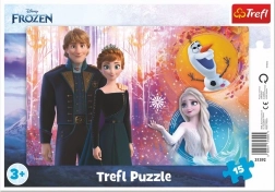 Puzzel Frozen: Gelukkige herinneringen 15 stukjes
