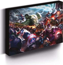 Lichtgevend LED schilderij MARVEL 30 × 40 cm