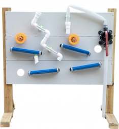 Houten set voor water speelplaats Classic World Edu standaard + water- en zandaccessoires