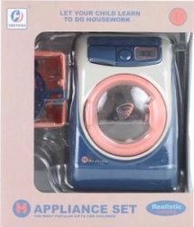 Kunststof speelgoedwasmachine op batterijen met geluid