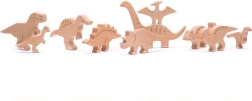 Set houten dinosaurussen Bajo 10 stuks