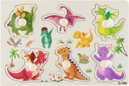 Houten inlegpuzzel dinosaurussen