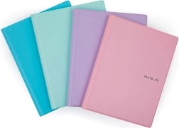 Ringblok A5 Pastelini met plastic hoes