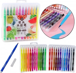 Set aquarelmarkers in organizer, 24 kleuren
