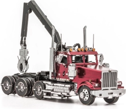 Metalen 3D-model Western Star 4900 met boomstam