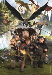 Clementoni puzzel Hoe tem je een draak: Ruiters van Blp 180 stukjes