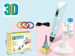 Set 3D-pen met filamenten en USB-voedingskabel