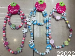 Houten kralen set ketting en armband