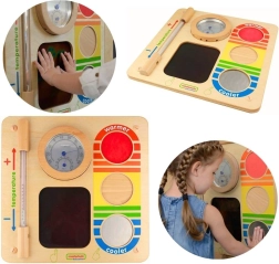 Masterkidz educatief wandpaneel om temperaturen te leren kennen