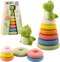 Zachte ecologische sensorische piramide met dinosaurus