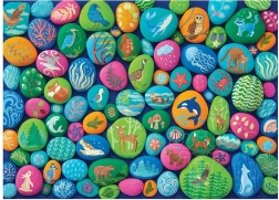 Puzzel Geschilderde stenen van het Noordwesten door Cobble Hill, 1000 stukjes