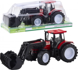 Tractor voor kinderen met voorlader, rood