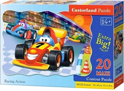 Maxi puzzel 20 stukjes Racing Action – Racing